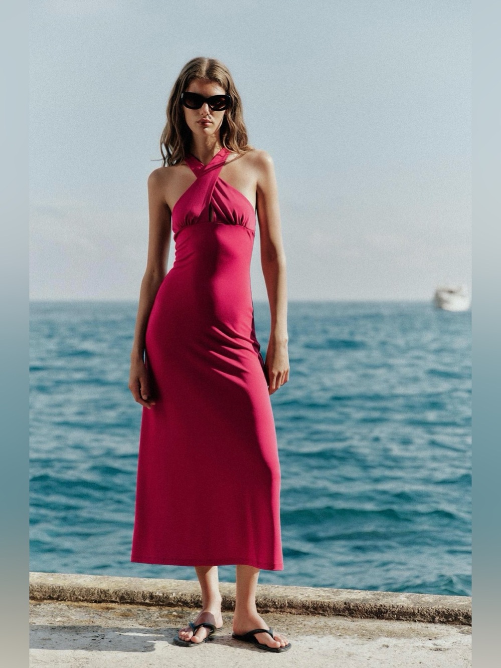 Zara flowy wrap dress